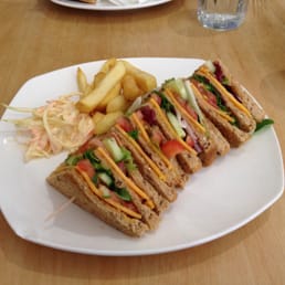 Cheese and salad sandwich