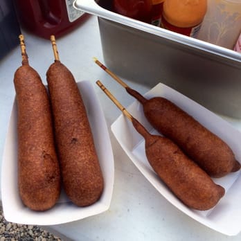 World's Best Corndogs - 2 corn one puppy and one cheese - Hot Dogs Near Me World's Best Corndogs - 2 corn one puppy and one cheese - Hot Dogs Near Me