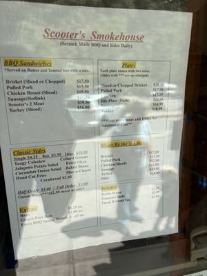 Menu photo 1 Scooter's Smokehouse BBQ Georgetown, CO Menu photo 1 Scooter's Smokehouse BBQ Georgetown, CO