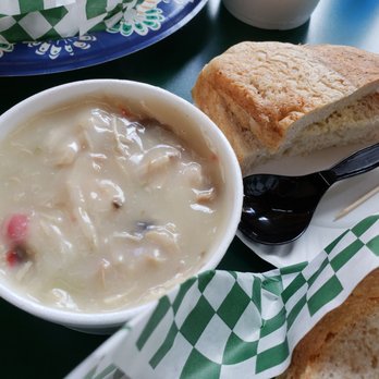 Deli & Bread Connection - Small turkey Ala king soup, came with buttered bread - Bakeries Near Me - Lihue, Hawaii