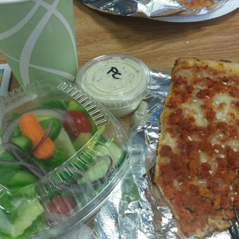 Dave's Pizza - 2 slice special: 1 slice Chourice and a side salad instead of a 2nd slice with a soda UNDER $5!!!! Ask for Ian he's hilarious! - Pizza Near Me - Fall River, Massachusetts Dave's Pizza - 2 slice special: 1 slice Chourice and a side salad instead of a 2nd slice with a soda UNDER $5!!!! Ask for Ian he's hilarious! - Pizza Near Me - Fall River, Massachusetts
