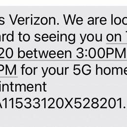 Verizon said I never had an appointment on the 20th . Here is the proof they refused to acknowledge or look at. Verizon said I never had an appointment on the 20th . Here is the proof they refused to acknowledge or look at.