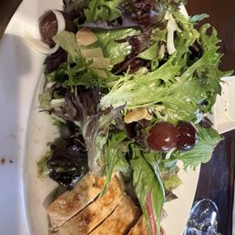 Field salad with grilled chicken