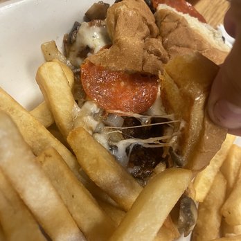 Happy Rooster Cafe - Special of the month Pizza Burger - Diners Near Me - Tucson, Arizona Happy Rooster Cafe - Special of the month Pizza Burger - Diners Near Me - Tucson, Arizona