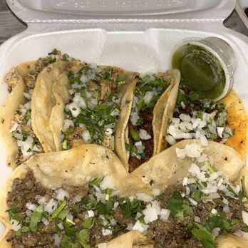La Chispa Del Sabor - Steak, chicken, & pastor tacos with a salsa verde. $3/ taco?!?! - Food Stands Near Me - Dallas, Texas La Chispa Del Sabor - Steak, chicken, & pastor tacos with a salsa verde. $3/ taco?!?! - Food Stands Near Me - Dallas, Texas