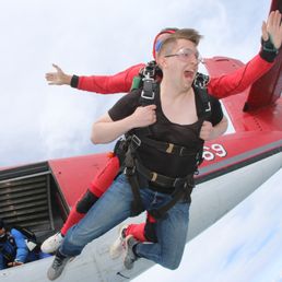 Sheer fear 5 feet into my first jump.