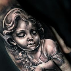 Under Skin Art - Black and grey sleeve done by David Osorio