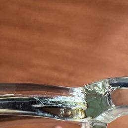 After receiving glasses back the second time. Overall polished, but gunk still in the lens area. After receiving glasses back the second time. Overall polished, but gunk still in the lens area.