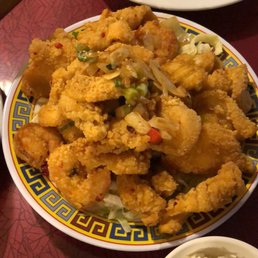 Salt and pepper mixed seafood. Salt and pepper mixed seafood.