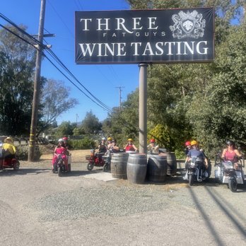 Three Fat Guys Wines - Sign - Wine Bars Near Me - Sonoma, California