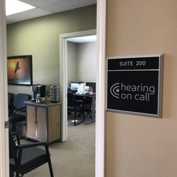 Hearing on Call - Doorway to the reception area and office