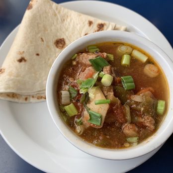 Pantry Restaurant - Cup of Green Chile Stew - Breakfast & Brunch Near Me - Santa Fe, New Mexico