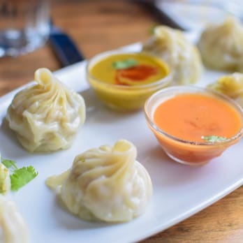 Gurkha Himalayan Kitchen - Chicken Momos - steamed dumplings - Himalayan/Nepalese Near Me - Vancouver, British Columbia Gurkha Himalayan Kitchen - Chicken Momos - steamed dumplings - Himalayan/Nepalese Near Me - Vancouver, British Columbia