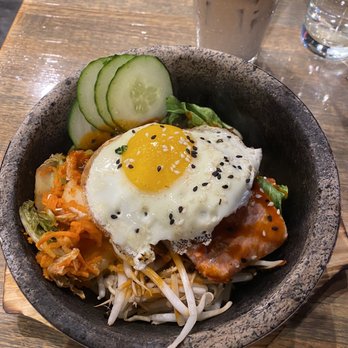 Pacific Eating House - Bibimbap and iced coffee - American Near Me - Omaha, Nebraska Pacific Eating House - Bibimbap and iced coffee - American Near Me - Omaha, Nebraska