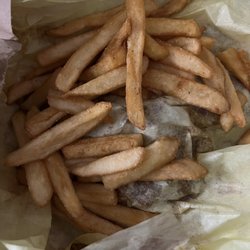Wings & More Place - Cold burnt over salted fries with cold chicken