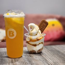 Nobibi West Covina - Passionfruit tea and Biscoff milk ice cream