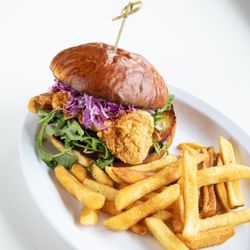 Cafe Rivkah - Hot-Honey Chicken Sandwich