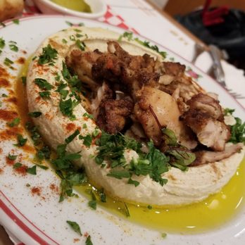 Cafe Landwer - Rutherford & Bathurst - Shawarma chicken hummus - Cafes Near Me - Maple, Ontario