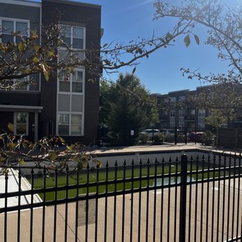 Heritage at Oakley Square - Disgusting green pool that needs to be covered for the season. Taken late October or early November 2024. - Apartments Near Me - Cincinnati, Ohio