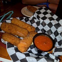 Nick’s Pizza - Cooper Sharp Stix and my daughter already snagged one pre-picture.