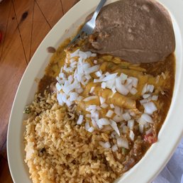 Cheese enchiladas w/onions Cheese enchiladas w/onions