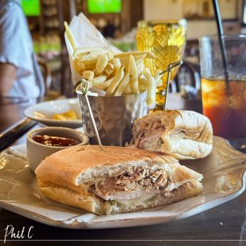 Isla Cuban-Latín Kitchen & Rum Bar - A very dry and bland Cubano Sandwich and limp fries - Cuban Near Me - La Palma, California Isla Cuban-Latín Kitchen & Rum Bar - A very dry and bland Cubano Sandwich and limp fries - Cuban Near Me - La Palma, California