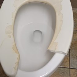Best Buy - Stockton - Broken toilet at best buy that resulted in my injuries when I slipped off. I did not noticed the toilet was half gone when I sat down.