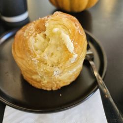 Terminal 3 Roasters - Not sure wamhat it was called but it was like a croissant. Stuffed with cream  toped yo with honey?  It was so good