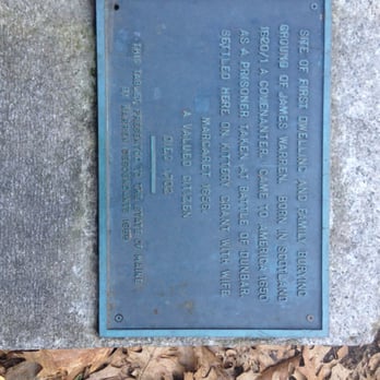 Vaughan Woods Memorial State Park - Plaque at a historical site in the woods - Parks Near Me - South Berwick, Maine