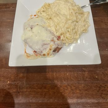 Adriatic Cafe Italian Grill - Spring - Eggplant parm with Alfredo sauce(lunch) - Italian Near Me - Spring, Texas
