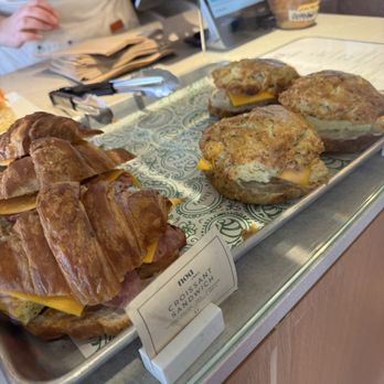 Noa a Cafe - Cheddar chive sandwich or croissant sandwich - Cafes Near Me - New York, New York Noa a Cafe - Cheddar chive sandwich or croissant sandwich - Cafes Near Me - New York, New York