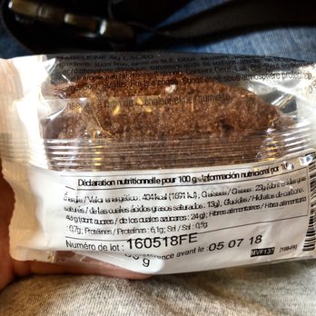 La Cure Gourmande - Expiration date of 7/5/18 (bought on 6/1/18), but there's already a spot of white mold on top - Candy Stores Near Me - Paris, 75