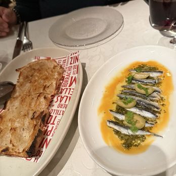Jaleo - Boquerones- Spanish white anchovies with bread- heavenly! - Spanish Near Me - Las Vegas, Nevada Jaleo - Boquerones- Spanish white anchovies with bread- heavenly! - Spanish Near Me - Las Vegas, Nevada