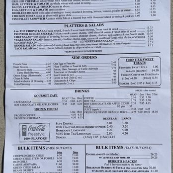 Frontier - Menu October 2025 - Mexican Near Me - Albuquerque, New Mexico