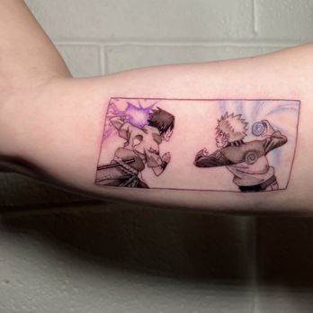 Old Towne Tattoo Parlor - Naruto vs. Sasuke tattoo by Leandra - Tattoo Near Me - Orange, California Old Towne Tattoo Parlor - Naruto vs. Sasuke tattoo by Leandra - Tattoo Near Me - Orange, California