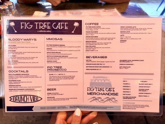 Menu photo 1 Fig Tree Cafe San Diego, CA