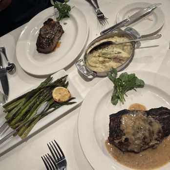 The Capital Grille - Steak, grilled asparagus, mashed potatoes - Steakhouses Near Me - Skokie, Illinois