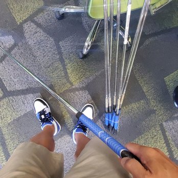 GOLFTEC - Walnut Creek - This was how the clubs was handed to me..me.trying to look it over by the front door. - Golf Equipment Near Me - Walnut Creek, California