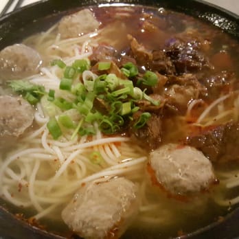 King Noodle - Meatball and brisket with vermicelli noodles and spicy Szechuan broth - Noodles Near Me - Seattle, Washington King Noodle - Meatball and brisket with vermicelli noodles and spicy Szechuan broth - Noodles Near Me - Seattle, Washington