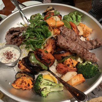 Panini Kabob Grill - Family 4 Skewers Kabob Combo Tray - Mediterranean Near Me - Burbank, California