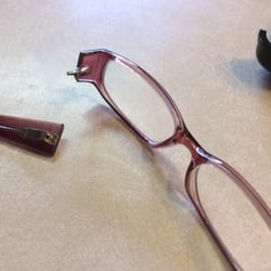Access Vision - This is the broken glasses from my review looks like a defect not my wife's fault. Se full review.