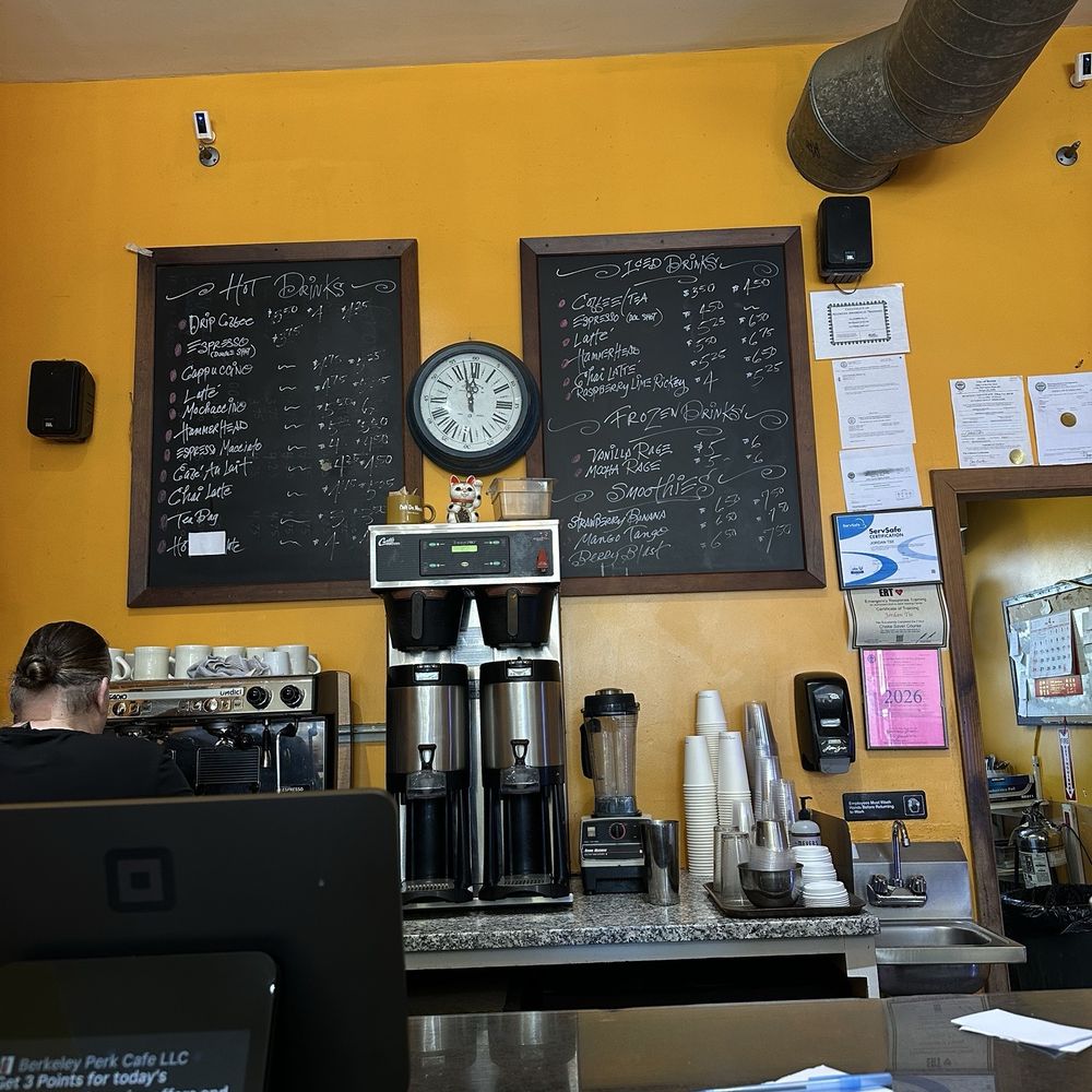 Berkeley Perk Cafe - Drink menu - Sandwiches Near Me - Boston, Massachusetts