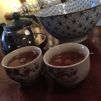 Happy Salmon - And tea -- treat from owner for the very long time customer - Japanese Near Me - Safety Harbor, Florida