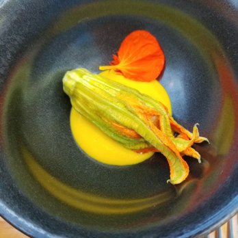 Lazy Bear - Squash flower - New American Near Me - San Francisco, California Lazy Bear - Squash flower - New American Near Me - San Francisco, California