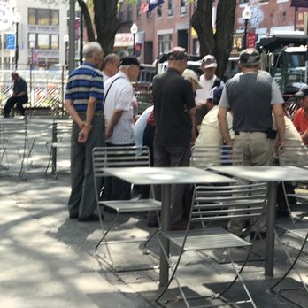 Mary Soo Hoo Park - Very intense match of mar-Jongg going on here everyone is gathering around to watch. - Parks Near Me - Boston, Massachusetts