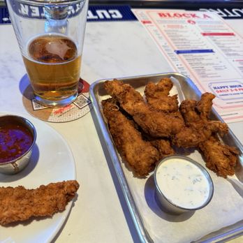 Block A - Chicken fingers w/honey/buffalo and ranch. - Sports Bars Near Me - Tucson, Arizona Block A - Chicken fingers w/honey/buffalo and ranch. - Sports Bars Near Me - Tucson, Arizona