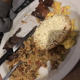 Calentado with arepa and cheese