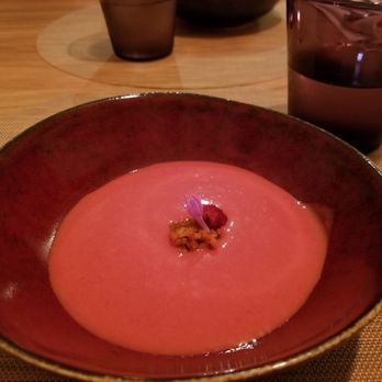Montiel - Gazpacho with kimchi - Mediterranean Near Me - Barcelona, B