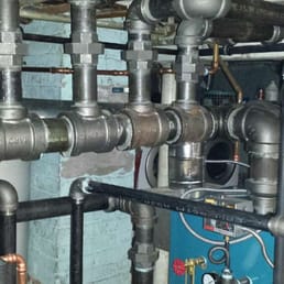 Steam boiler that was re-piped by ASM MECHANICAL....due to previous contractor piping boiler incorrectly. Steam boiler that was re-piped by ASM MECHANICAL....due to previous contractor piping boiler incorrectly.