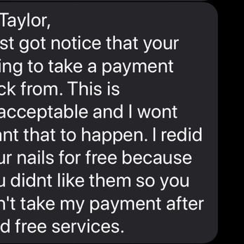 Star NailS - Unprofessional text that is very combative. - Nail Salons Near Me - Sarasota, Florida
